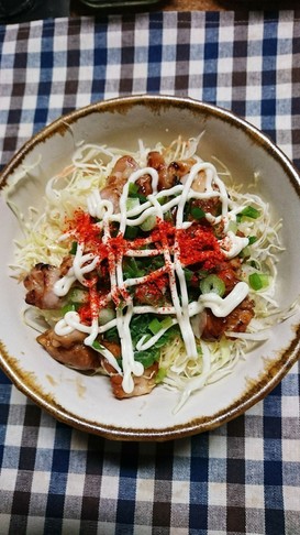 ガッツリ♪ピリ辛焼き鳥丼