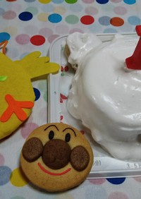 1歳のお誕生日ケーキ(*^^*)二男