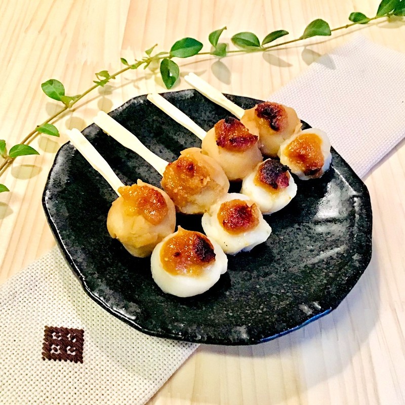 帆立貝柱の醤油そば添え レシピ