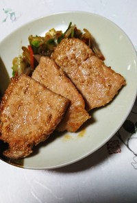 豚肉の生姜焼き・野菜ソテー
