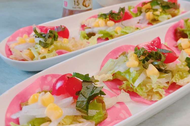 ビアソーセージの巻いて食べるサラダ レシピ 作り方 By かっちゃん杉 クックパッド 簡単おいしいみんなのレシピが365万品