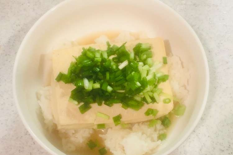 豆茶 豆腐のお茶漬け レシピ 作り方 By Mashstar クックパッド 簡単おいしいみんなのレシピが361万品