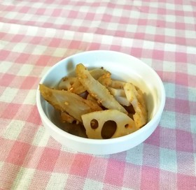 マタニティレシピ◇蓮根とごぼうの胡麻和え