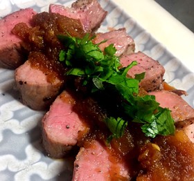 時短ローストポーク オニオンソース