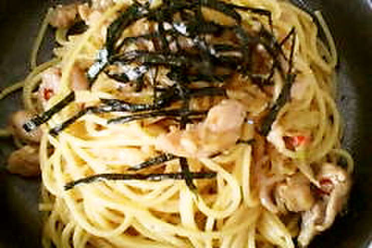 五右衛門風 鶏と長ネギのスパゲティ レシピ 作り方 By たきゅ クックパッド