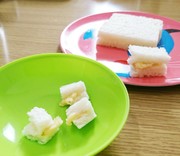 離乳食後期☆手づかみバナナサンドの写真