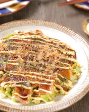 小麦粉で簡単!ふわふわお好み焼きの写真