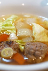 生姜肉団子スープ☆