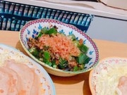 レンジで!さんま缶とオクラの和え物の写真