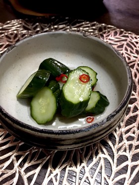 簡単お酢でさっぱりきゃうりの漬物