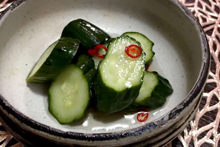 簡単お酢でさっぱりきゃうりの漬物 レシピ 作り方 By 茶太郎のママ クックパッド 簡単おいしいみんなのレシピが360万品