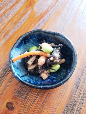 肉じゃがの残り汁でひじき煮