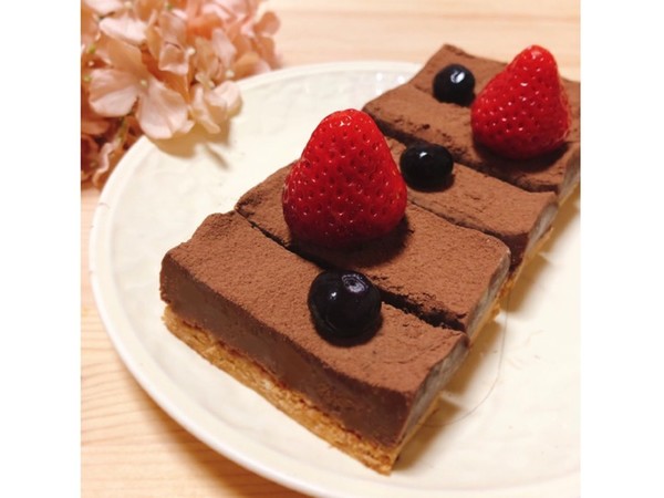 オーブンなしで簡単ꕤ生チョコタルトꕤ