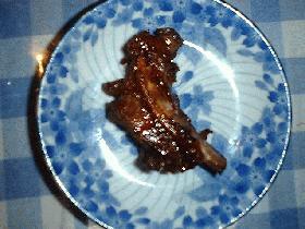 蜂蜜レモンの照り焼きスペアリブ