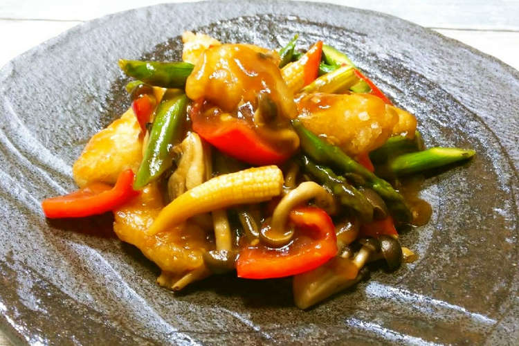 白身魚と彩り野菜のオイスターソース炒め レシピ 作り方 By 結衣 クックパッド 簡単おいしいみんなのレシピが358万品