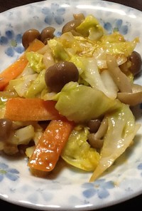 野菜炒め　紫蘇みそ味