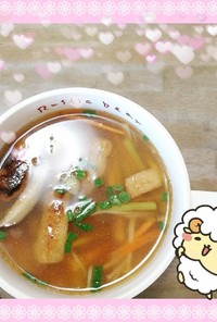 マクロビ☆わらびの重ね煮春スープ