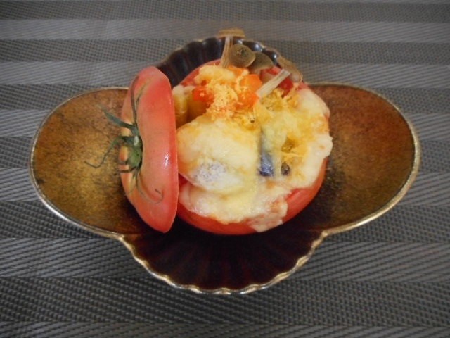 秋野菜のトマト釜グラタンの画像