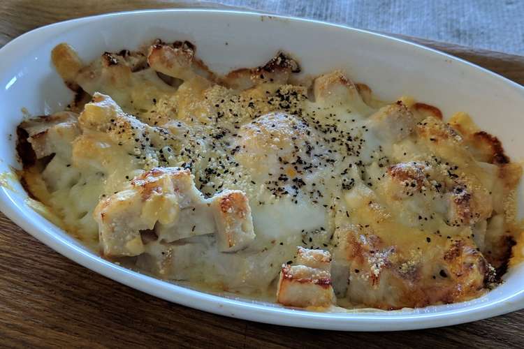サラダチキンと卵の2種のチーズ焼き レシピ 作り方 By デンジロ クックパッド 簡単おいしいみんなのレシピが360万品