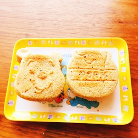 HM使用バナナときな粉のふんわりケーキ