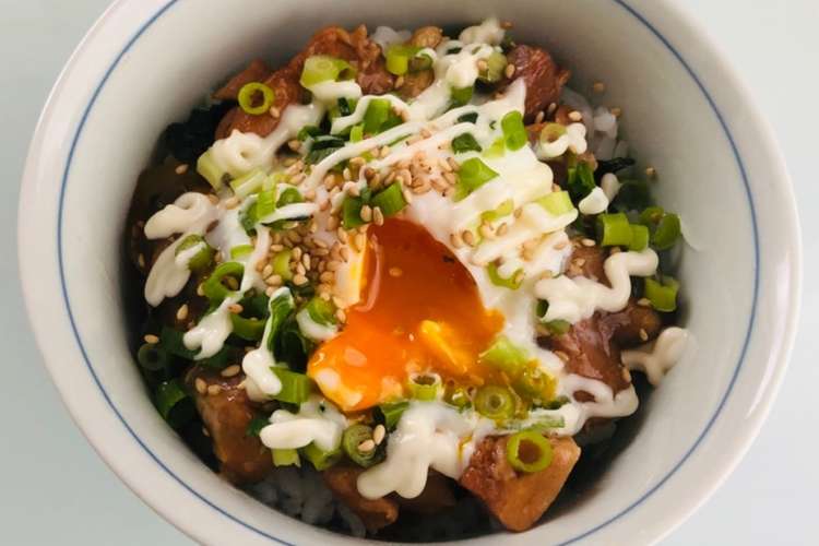 時短で簡単 温玉乗せ焼き鳥丼 レシピ 作り方 By Akachin クックパッド 簡単おいしいみんなのレシピが354万品