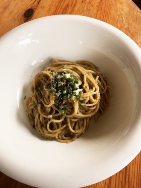 ミルキーで刺激的〜のりの佃煮のスパゲティ