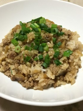 ひき肉のソースチャーハン