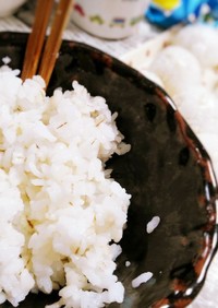 園児弁当）食べやすい白米押麦の割合と水量