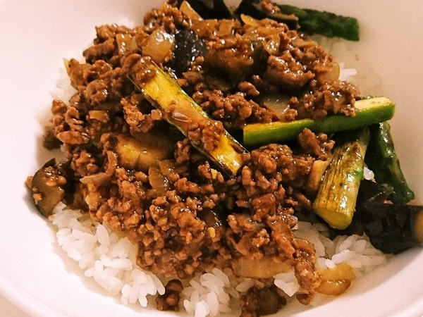 挽き肉と茄子のキーマカレー