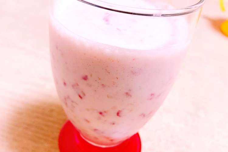 いちご豆乳スムージー レシピ 作り方 By Fu Mam クックパッド