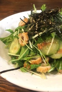 モリモリ食べる♡水菜のごまポン酢サラダ