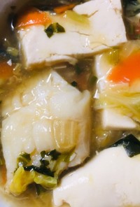 低フォド＊鱈と豆腐と野菜の生姜とろみ淡煮