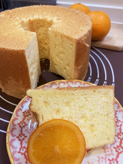オレンジ・シフォンケーキの写真