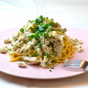 糖質制限!新ごぼうの豆乳クリームパスタ