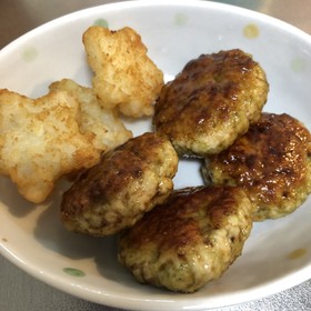 幼児食に!鶏つくねの照り焼き