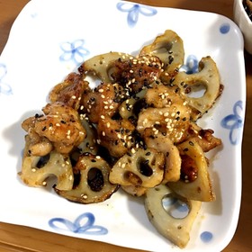 照りダレ鶏レンコン