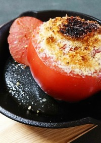 簡単まるごとトマトのチーズ焼き