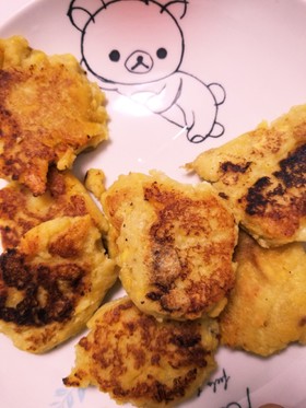さつま芋と豆腐とバナナのお焼き~離乳食~