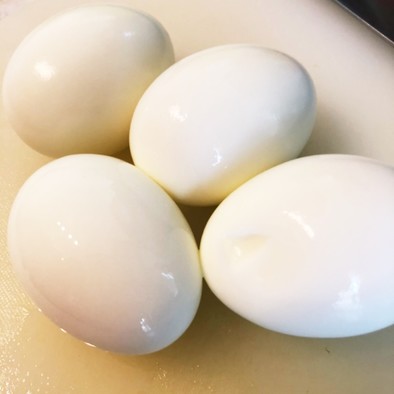 つるんっ！簡単綺麗に剥けるゆで卵の作り方の写真