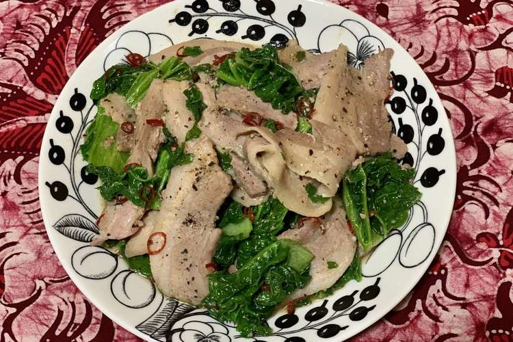 かつお菜と豚肉のペペロンチーノ風炒め レシピ 作り方 By Miwa クックパッド 簡単おいしいみんなのレシピが364万品