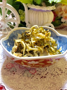 沖縄の切り昆布と切り干し大根炒め