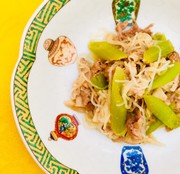 フキと豚バラ しらたきのあっさり生姜炒めの写真