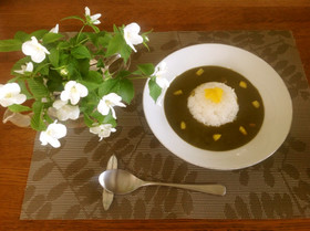 ほうれん草と玉ねぎのポタージュカレー