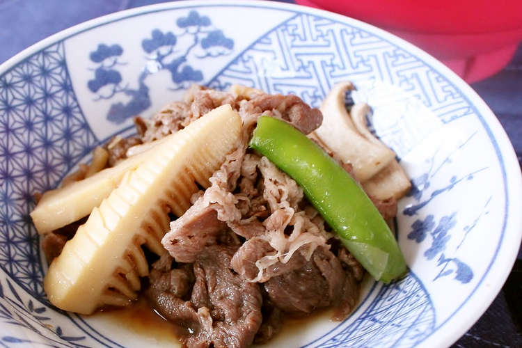 レンジで簡単 たけのこと牛肉のさっと煮 レシピ 作り方 By メトレフランセ クックパッド 簡単おいしいみんなのレシピが361万品