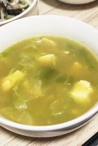 グリーンカレーのスープ 