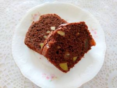 ココア&ドライフルーツパウンドケーキの写真