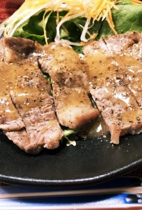 簡単♫うま塩 豚ステーキ