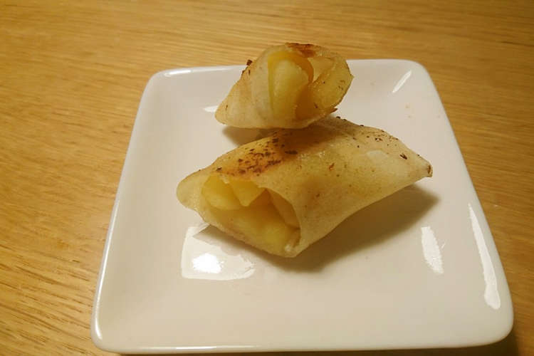 リンゴの焼き春巻き レシピ 作り方 By アマナ保育園 クックパッド 簡単おいしいみんなのレシピが350万品