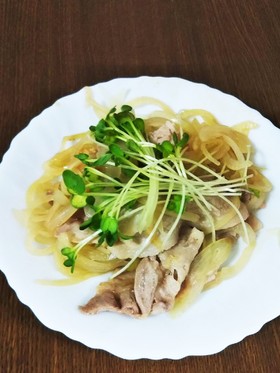 リケンのノンオイル青じそで豚と玉葱炒め♪