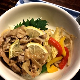 スピード一品!うま塩deさっぱり豚丼